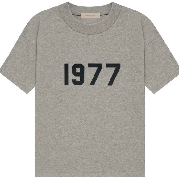 Essentials, fear of God 1977 Dark OatMeal Gray Tee New - Picture 1 of 2
